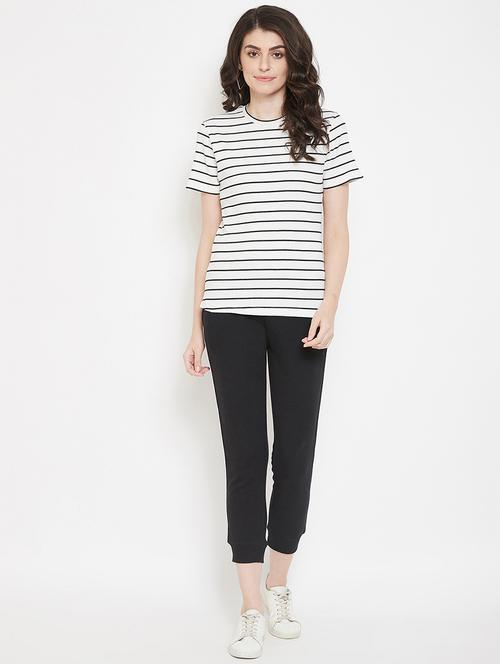 striped tee with track pants set - 17216021 - Very Small Image - 1