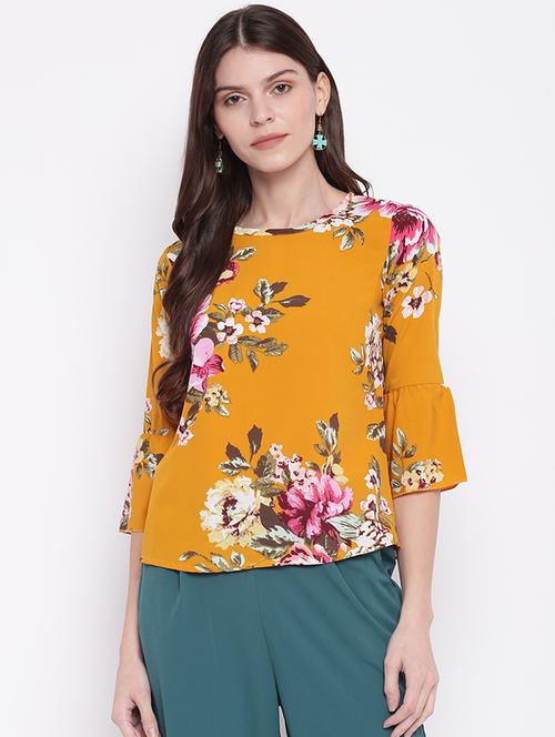 women's straight round neck top - 17216354 - Very Small Image - 1