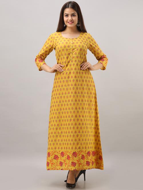 round neck floral a-line dress - 17218625 - Very Small Image - 1