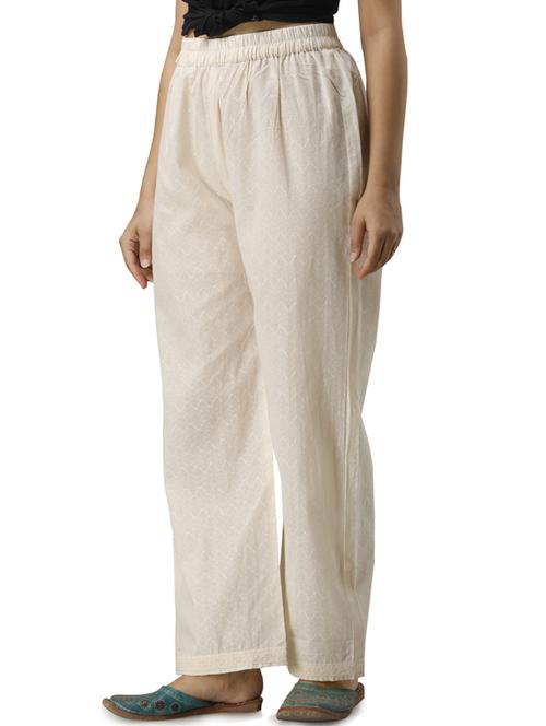 high rise embroidered trouser - 17220959 - Very Small Image - 1