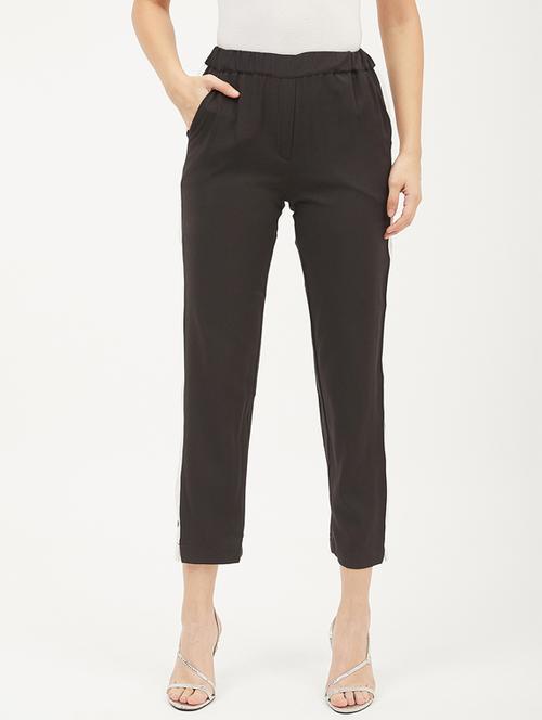 side tape cropped trousers - 17225171 - Very Small Image - 1