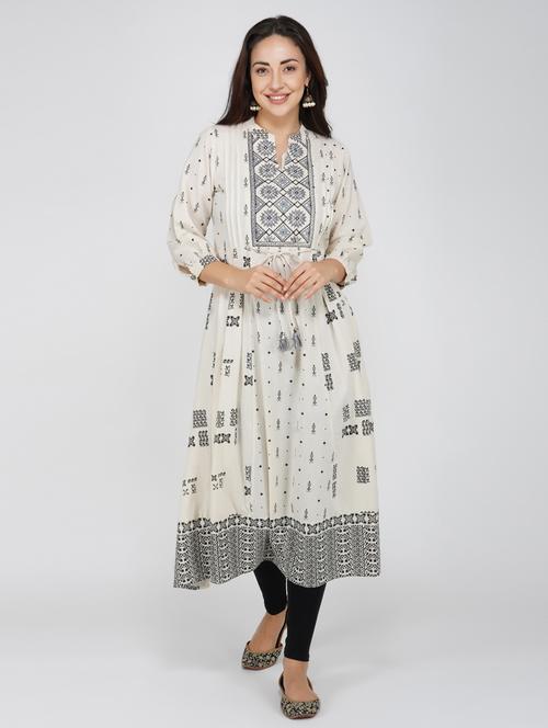 printed a-line kurta - 17225238 - Very Small Image - 1
