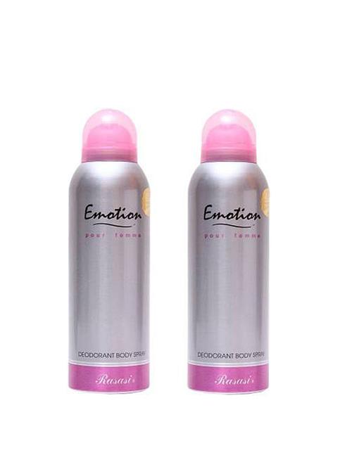 rasasi emotion pour femme deodorant spray deodorant spray - for women (200 ml, pack of 2) - 17225462 - Very Small Image - 1
