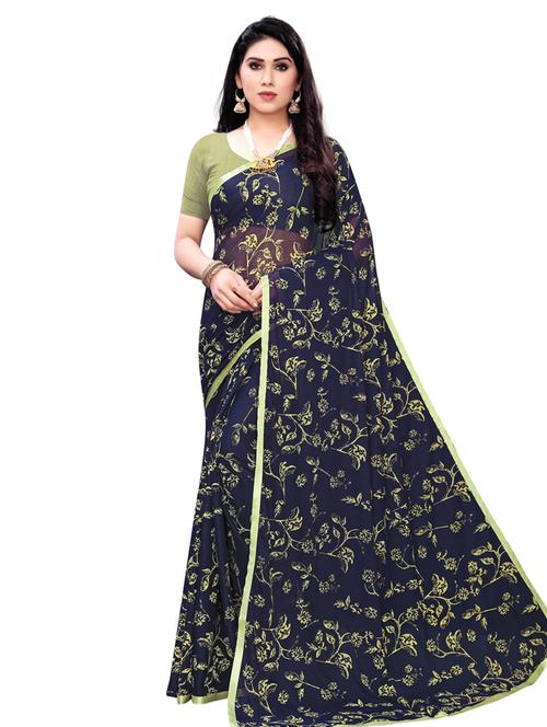 floral printed saree - 17225610 - Very Small Image - 1