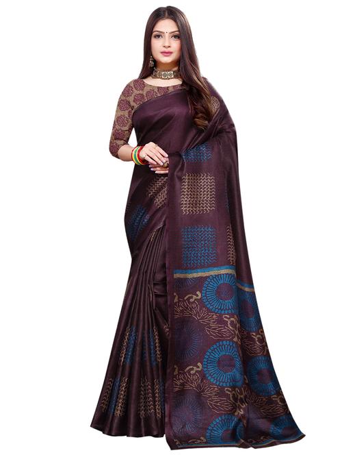 abstract printed saree - 17225735 - Very Small Image - 1
