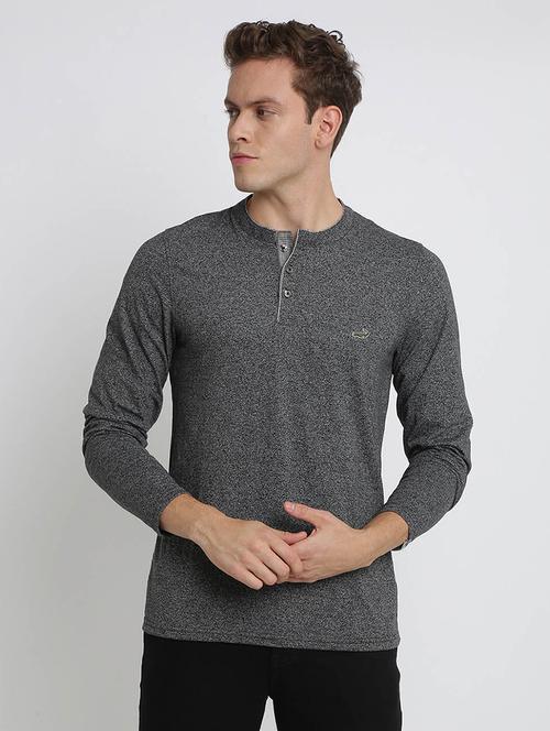 grey solid t-shirt - 17225977 - Very Small Image - 1