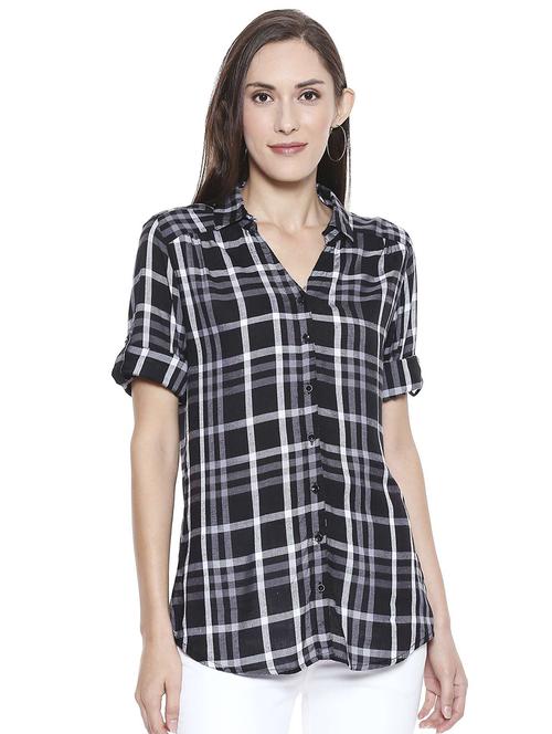 checkered regular shirt - 17226672 - Very Small Image - 1