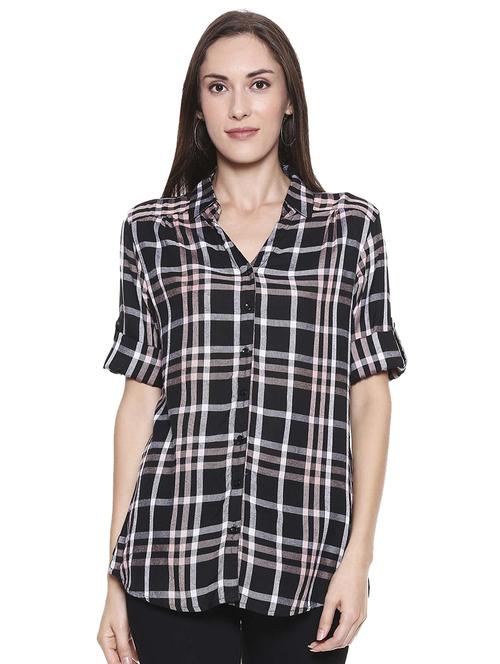 checkered regular shirt - 17226673 - Very Small Image - 1