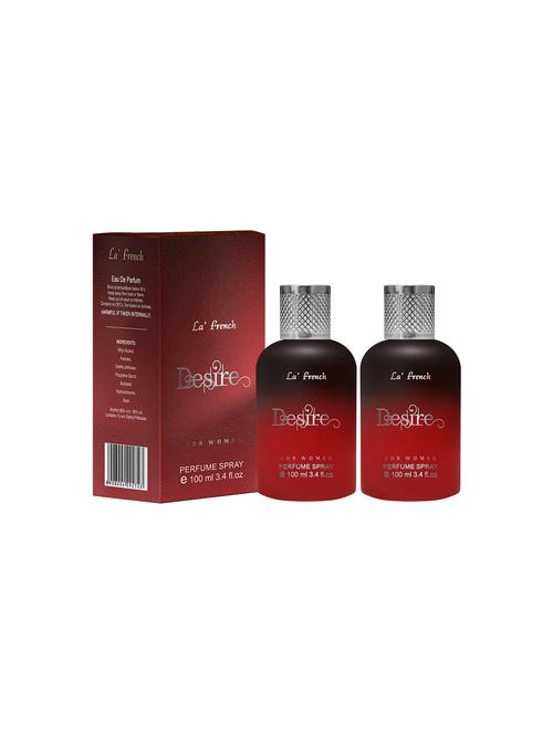 desire for women perfume by la' french eau de parfum 100ml pack of 2 - 17227868 - Very Small Image - 1