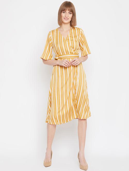 tie front striped dress - 17228285 - Very Small Image - 1