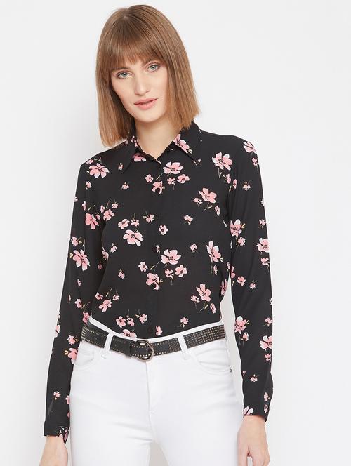 long sleeves floral shirt - 17228308 - Very Small Image - 1