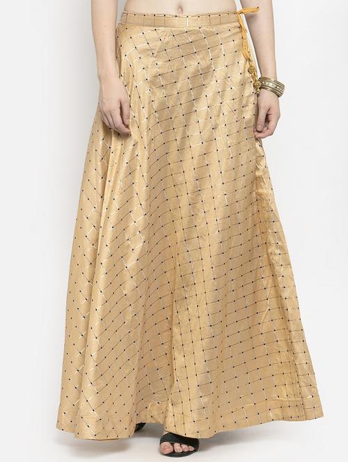 self design flared skirt - 17228578 - Very Small Image - 1