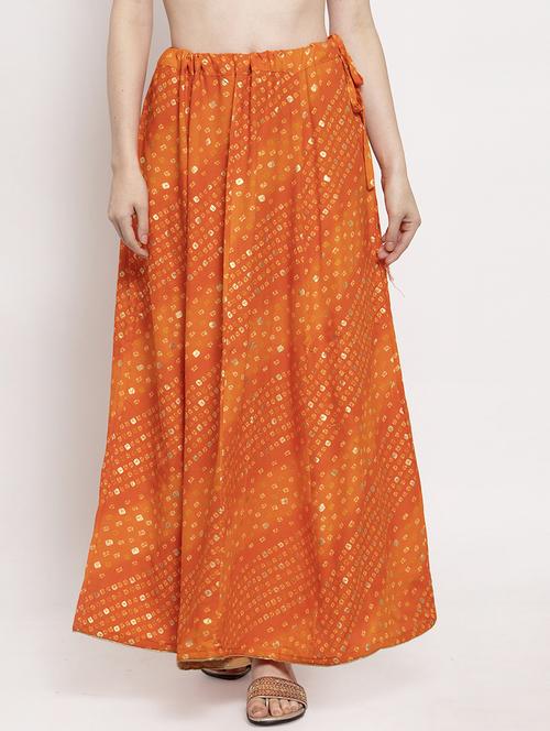 bnadhani print flared skirt - 17228594 - Very Small Image - 1