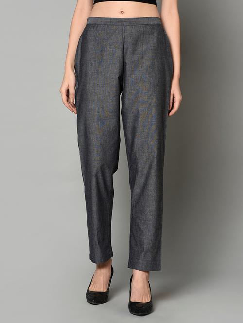 high rise flat front trouser - 17228869 - Very Small Image - 1