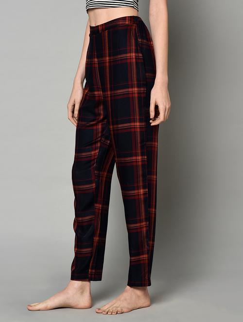 high rise checkered pajama - 17228870 - Very Small Image - 1
