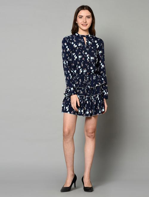keyhole neck floral dress - 17228890 - Very Small Image - 1