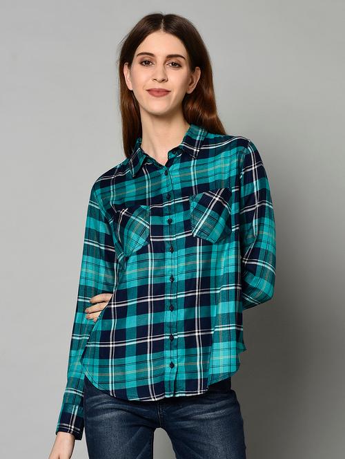 checkered regular shirt - 17228893 - Very Small Image - 1