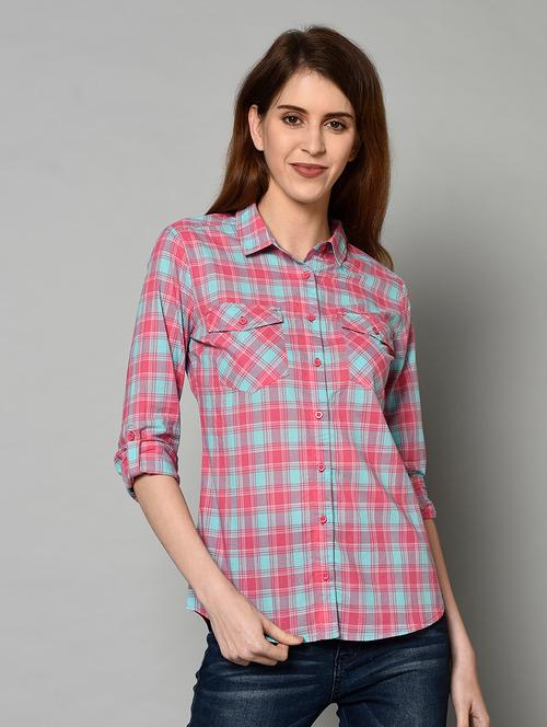 checkered regular shirt - 17228896 - Very Small Image - 1