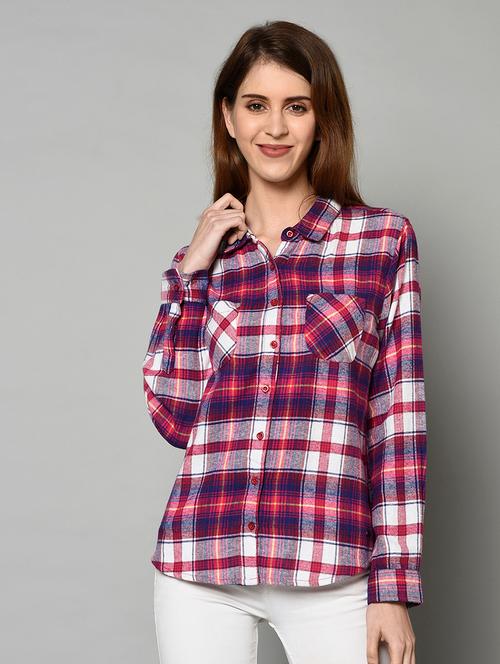 checkered regular shirt - 17228897 - Very Small Image - 1