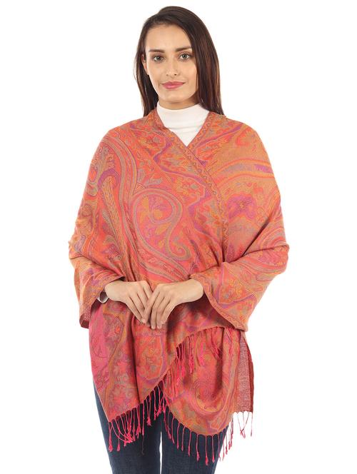 orange silk blend stole - 17229364 - Very Small Image - 1