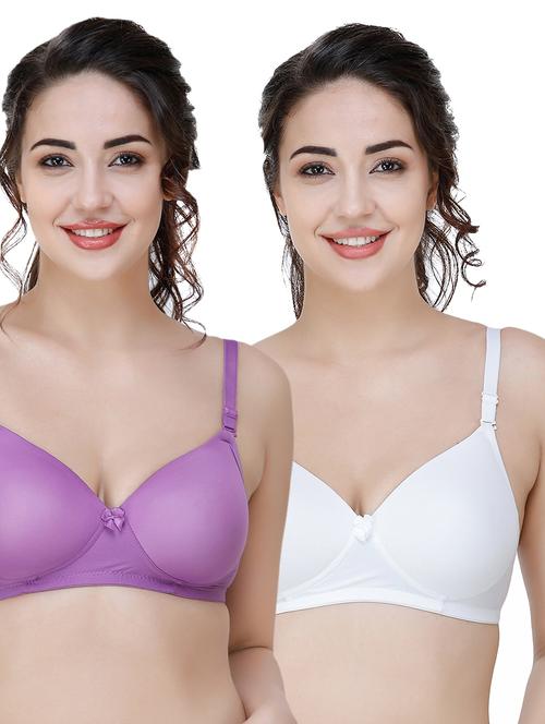 set of 2 three fourth coverage t-shirt bra - 17229843 - Very Small Image - 1