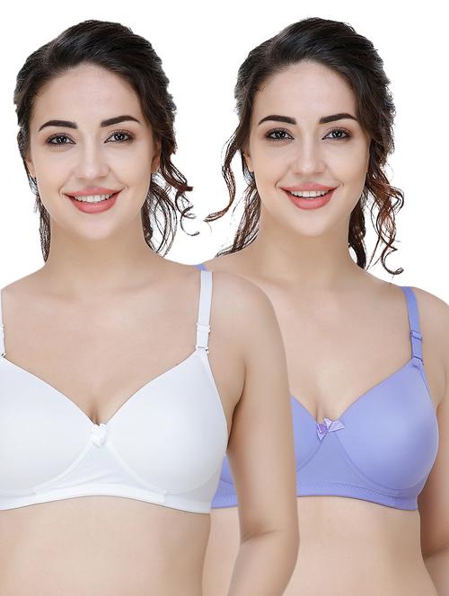 set of 2 three fourth coverage t-shirt bra - 17229848 - Very Small Image - 1