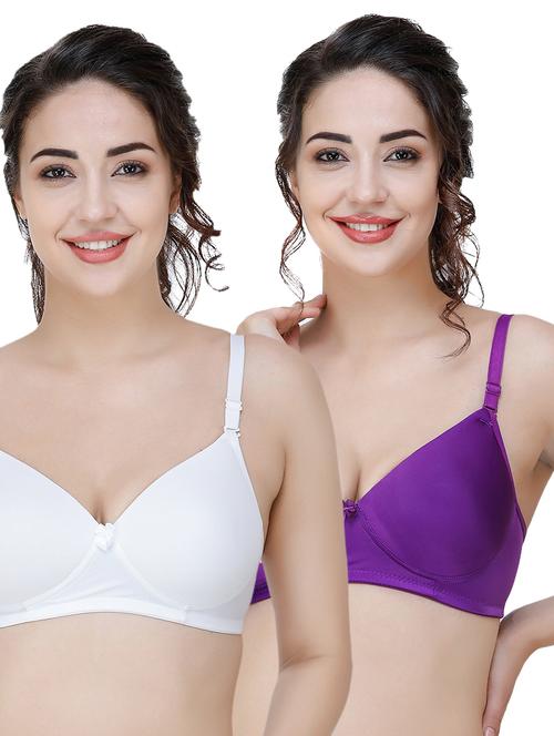 set of 2 three fourth coverage t-shirt bra - 17229873 - Very Small Image - 1