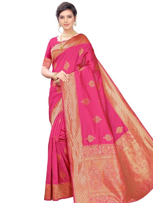 self design woven saree - 17230522 - Very Small Image - 1