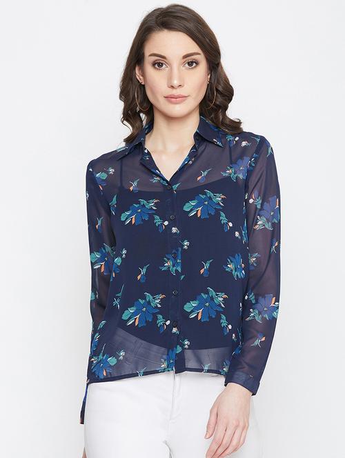 long sleeves floral shirt - 17230804 - Very Small Image - 1