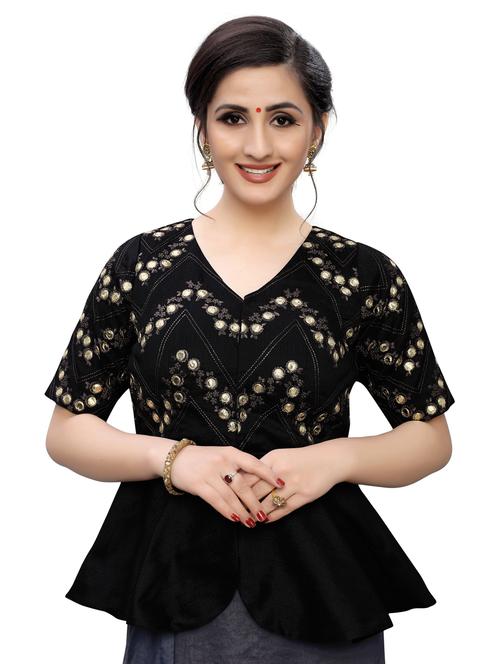 embroidered peplum top - 17231609 - Very Small Image - 1