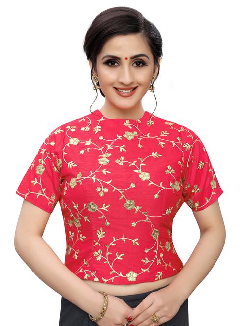 self design embroidered blouse - 17231617 - Very Small Image - 1