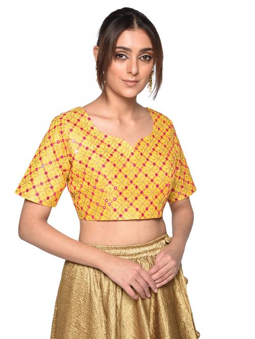 mirror work blouse - 17231640 - Very Small Image - 1