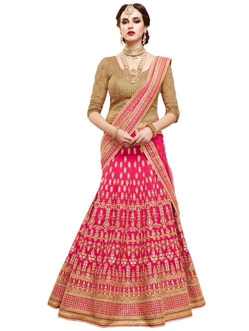 embroidered flared lehenga saree - 17235087 - Very Small Image - 1