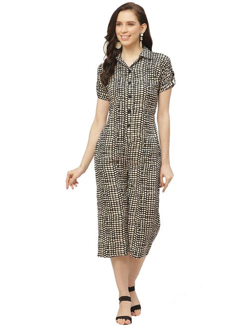 printed 3/4th jumpsuit - 17235557 - Very Small Image - 1