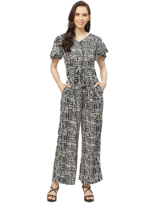 printed full leg jumpsuit - 17235564 - Very Small Image - 1