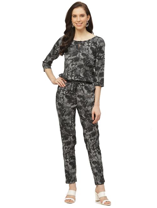 printed full leg jumpsuit - 17235566 - Very Small Image - 1