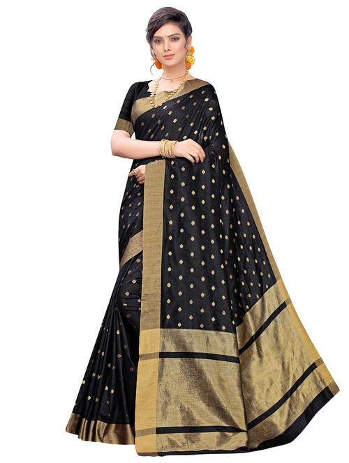 self design kanjivaram saree with blouse - 17236076 - Very Small Image - 1
