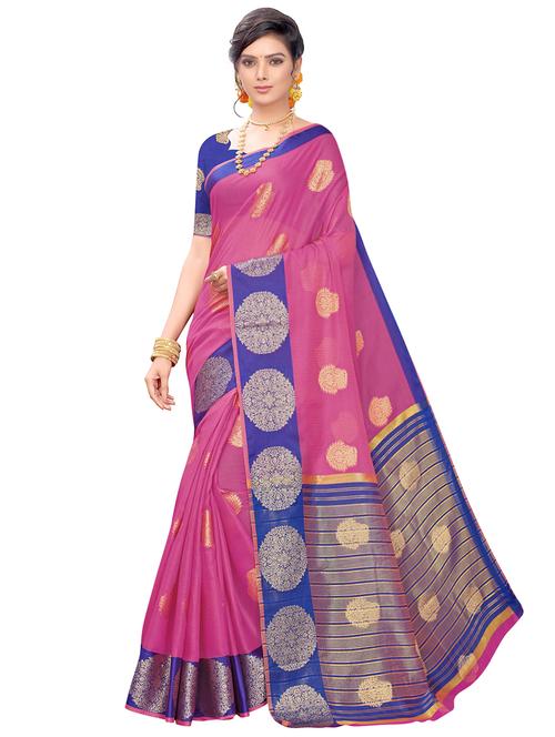 self design banarasi saree - 17236088 - Very Small Image - 1