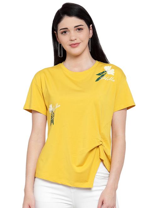 printed asymmetric tee - 17236944 - Very Small Image - 1
