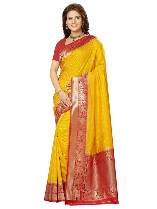 self design bordered saree - 17237436 - Very Small Image - 1