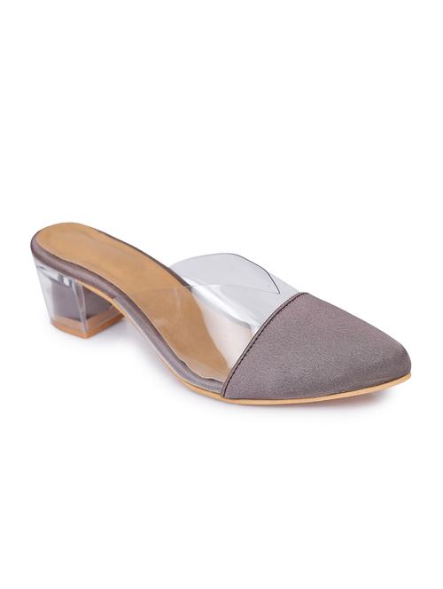 grey suede slip on sandals - 17238462 - Very Small Image - 1