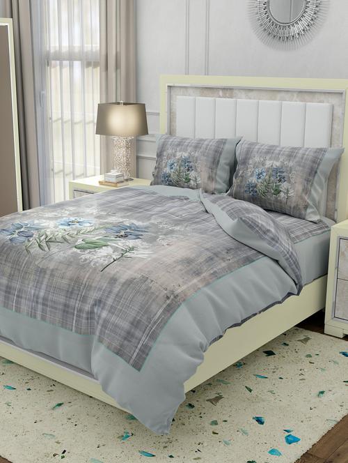 cotton double bedsheet super king size with 2 pillow cover - 17238611 - Very Small Image - 1