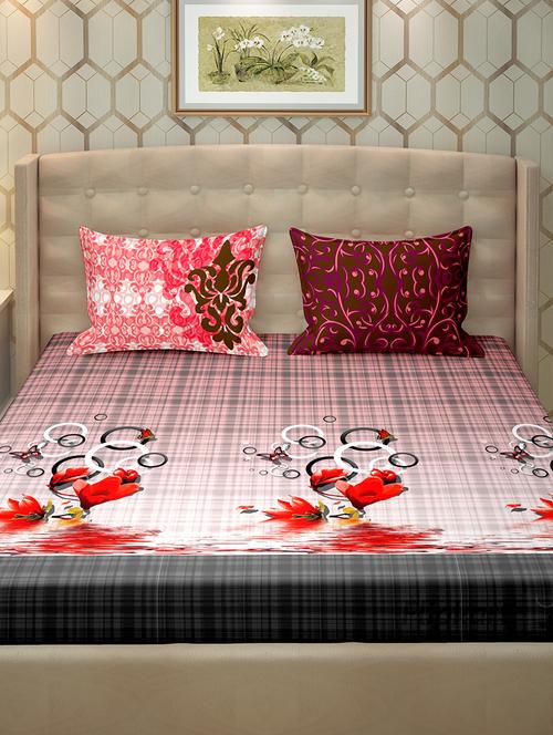 cotton double bedsheet super king size with 2 pillow cover - 17238655 - Very Small Image - 1