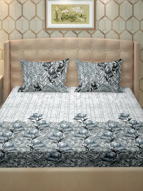 cotton double bedsheet super king size with 2 pillow cover - 17238668 - Very Small Image - 1