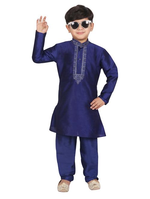 blue cotton kurta sets - 17239369 - Very Small Image - 1