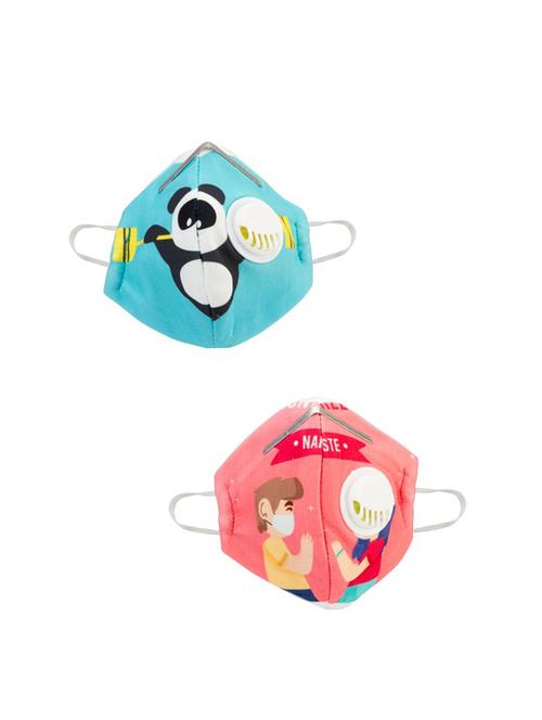 multi colored cotton anti-pollution mask (pack of 2) - 17239831 - Very Small Image - 1