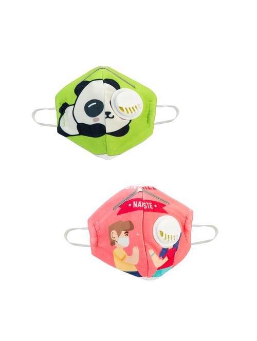 multi colored cotton anti-pollution mask (pack of 2) - 17239835 - Very Small Image - 1