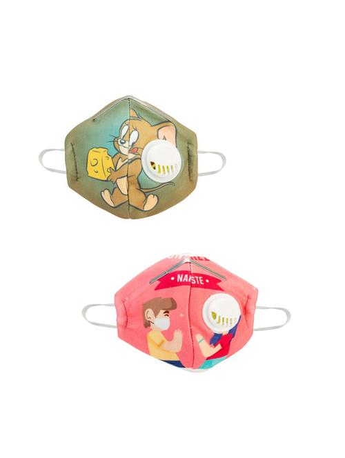 multi colored cotton anti-pollution mask (pack of 2) - 17239838 - Very Small Image - 1