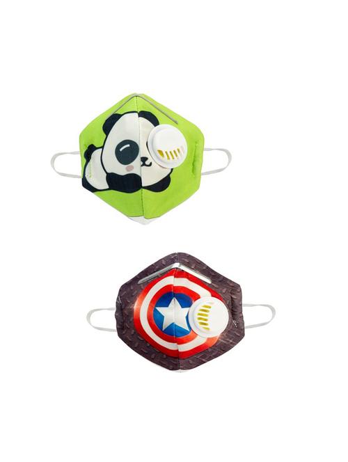 multi colored cotton anti-pollution mask (pack of 2) - 17239847 - Very Small Image - 1