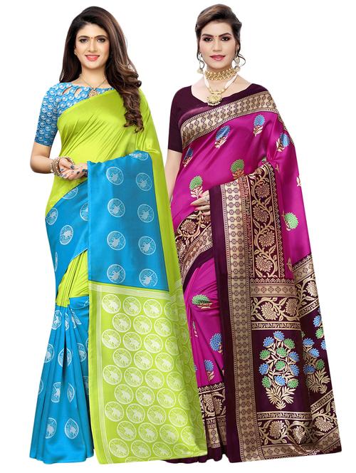 set of 2 pcs saree - 17240517 - Very Small Image - 1